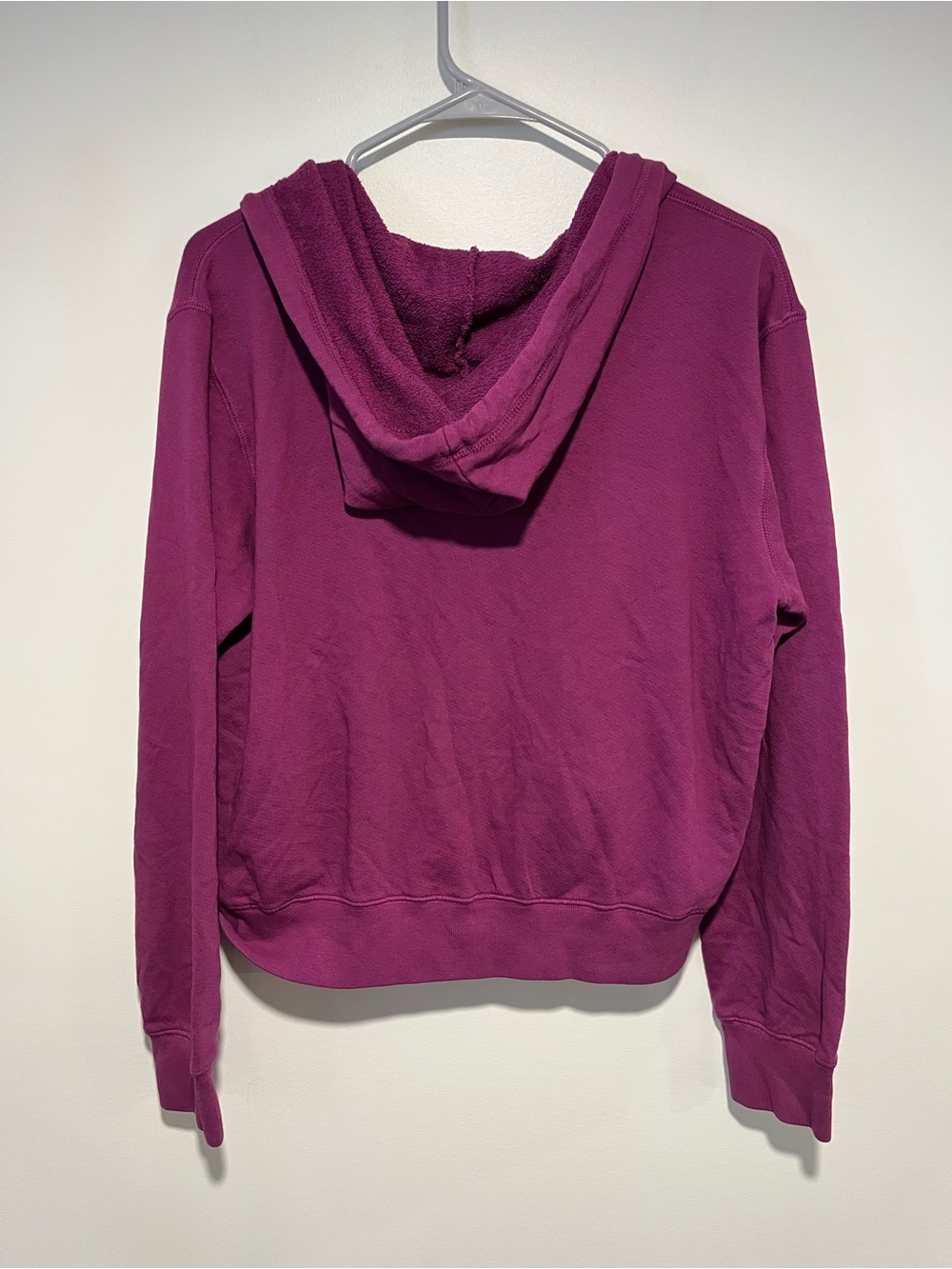 Sundry Raspberry Zip Hoodie with Drawstring - Picture 6 of 6
